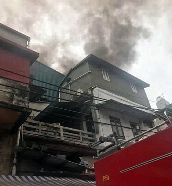 Hiện trường vụ cháy.