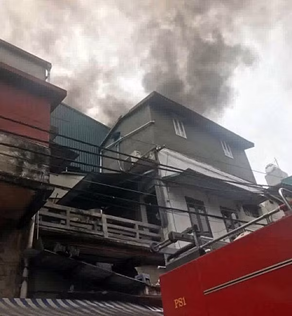 Hiện trường vụ cháy.