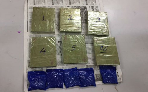 Tang vật vụ án.