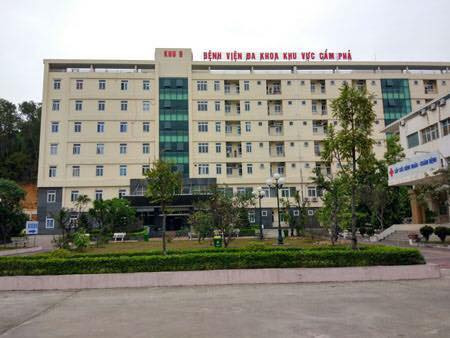Bệnh viện Đa khoa khu vực Cẩm Phả, nơi xảy ra vụ việc. Bệnh viện Đa khoa khu vực Cẩm Phả, nơi xảy ra vụ việc.