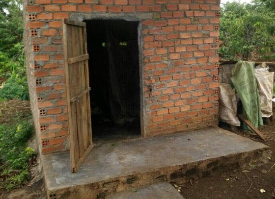 Nhà canh rẫy, nơi chị H'Lan bị hiếp dâm.