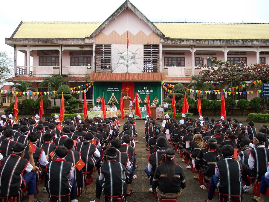  Tỉnh Gia Lai luôn quan tâm công tác giáo dục dân tộc. Ảnh: T.N