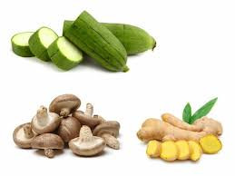 Mướp, gừng, nấm hương Chống lão hóa bằng món ăn bài thuốc