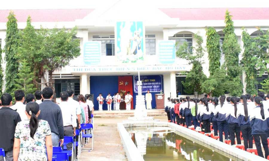  Lễ mít tinh phòng-chống HIV/AIDS tại huyện Phú Thiện. Ảnh: Nguyễn Tú