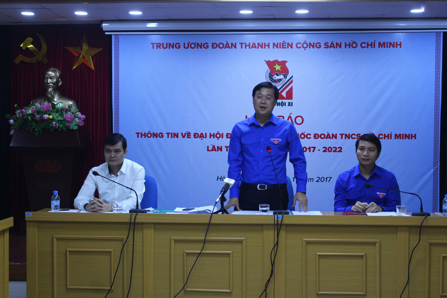  Anh Lê Quốc Phong, Bí thư thứ nhất Trung ương Đoàn, trả lời tại họp báo