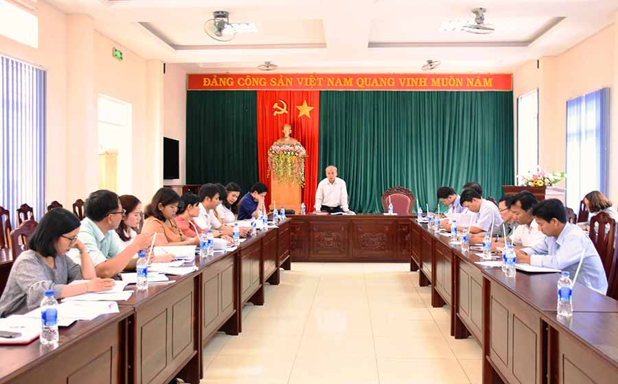  Quang cảnh buổi làm việc. Ảnh: Trần Dung