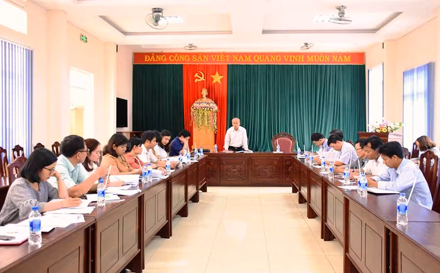 Quang cảnh buổi làm việc. Ảnh: Trần Dung Quang cảnh buổi làm việc. Ảnh: Trần Dung