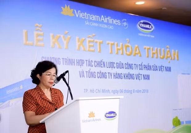 Bà Mai Kiều Liên, Tổng Giám đốc Vinamilk. (Ảnh: Lý Võ Phú Hưng/Vietnam+)