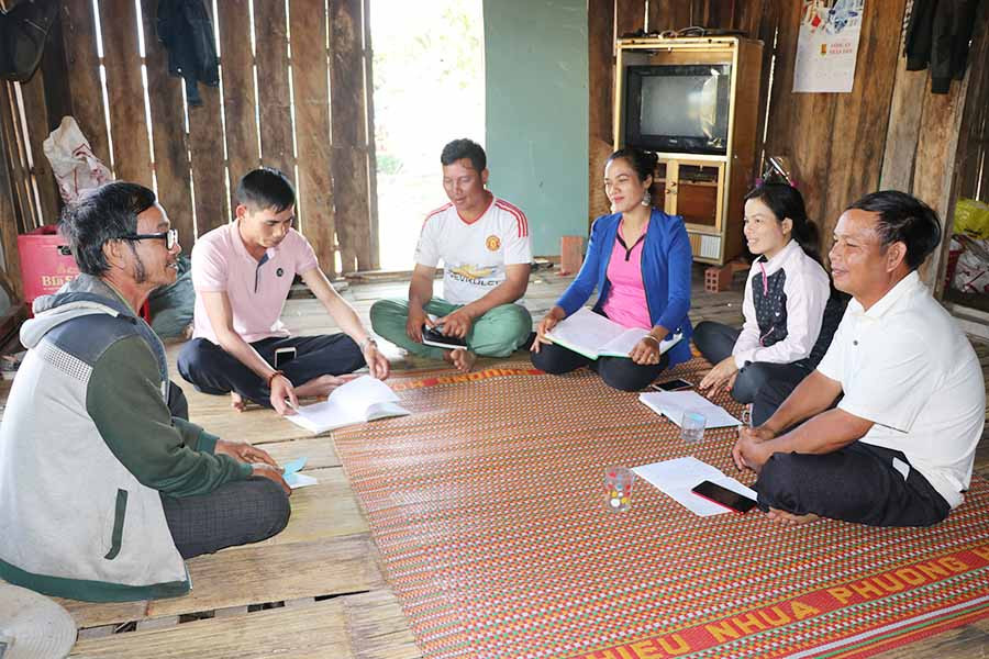  Chi bộ làng Pơ Nang (xã Tú An, thị xã An Khê) thực hiện tốt công tác phát triển đảng viên. Ảnh: N.M