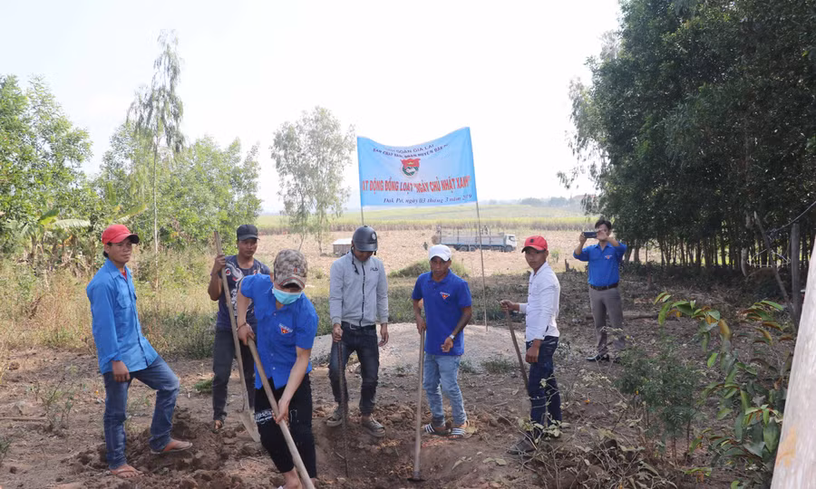  Nhiều hoạt động ý nghĩa, thiết thực vì cộng đồng được triển khai sau lễ phát động Thánh Thanh niên 2019. Ảnh: Ngọc Minh