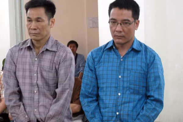 Các bị cáo tại tòa