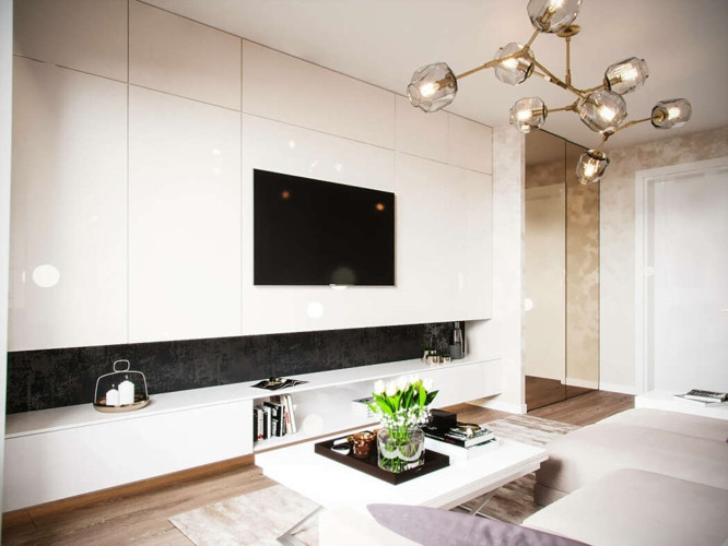 Đèn mặt dây chuyền phản ánh sáng vào tường phủ bóng gương càng làm tăng cảm giác rộng rãi. Đèn mặt dây chuyền phản ánh sáng vào tường phủ bóng gương càng làm tăng cảm giác rộng rãi.