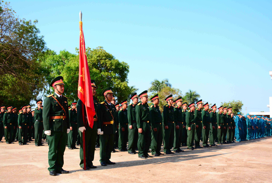 Cán bộ, chiến sĩ Binh đoàn 15 ra quân huấn luyện. Ảnh: Vĩnh Hoàng