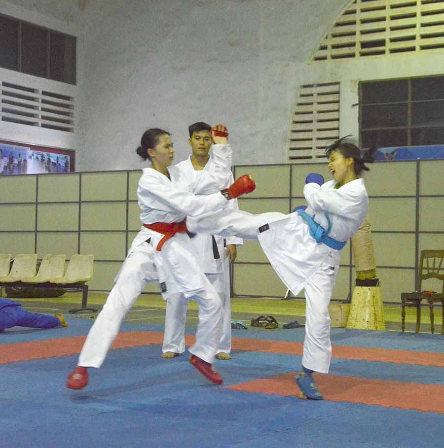 Các VĐV thể thao Gia Lai tích cực tập luyện. Ảnh: M.V Các VĐV thể thao Gia Lai tích cực tập luyện. Ảnh: M.V