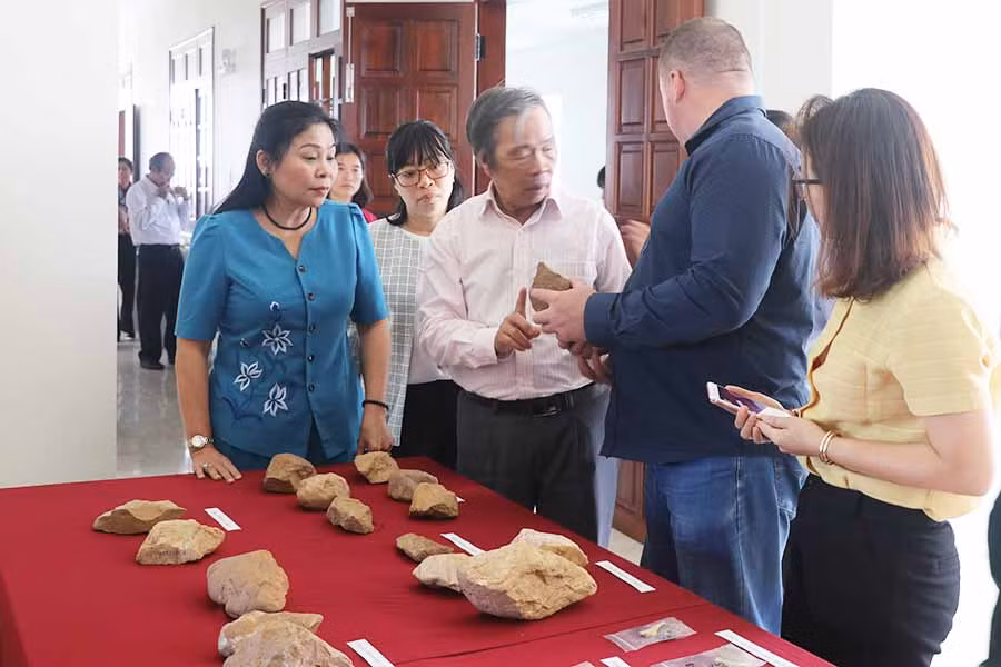 Trong 2 ngày (29 và 30-3) diễn ra Hội thảo quốc tế khoa học về khảo cổ học sơ kỳ Đá cũ An Khê sẽ có hàng ngàn hiện vật được trưng bày, giới thiệu. Ảnh: Ngọc Minh