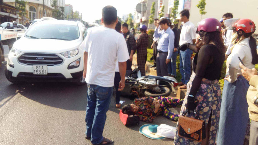 Hiện trường vụ tai nạn. Ảnh: Hà Phương