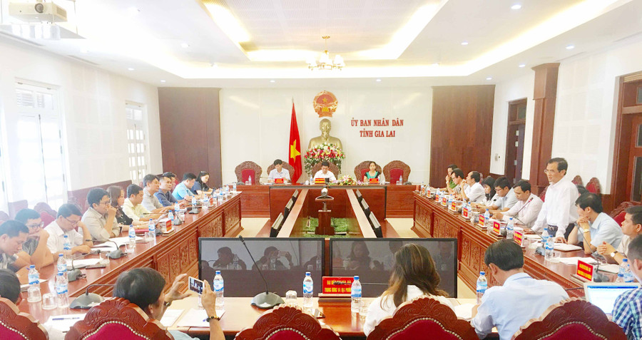 Quang cảnh buổi họp báo. Ảnh: Hà Duy