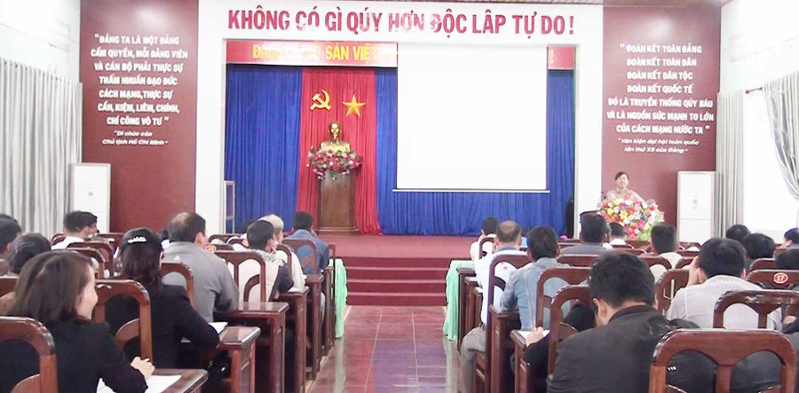 Quang cảnh lớp bồi dưỡng. Ảnh: Trúc Phùng 