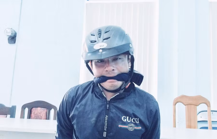  Nghi can Nguyễn Hoàng Nam tại Cơ quan Công an. (Ảnh: Thành Chung/TTXVN)