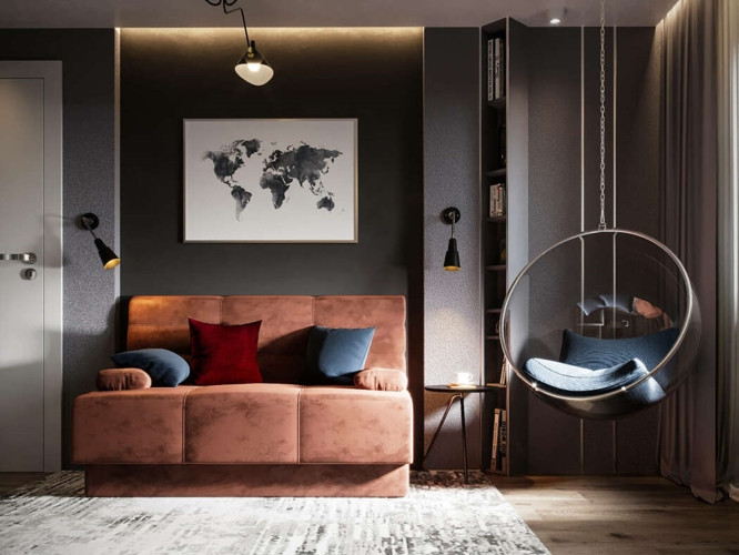 Một góc đọc sách, nghe nhạc bố trí theo sở thích và cá tính của chủ sở hữu. Một góc đọc sách, nghe nhạc bố trí theo sở thích và cá tính của chủ sở hữu.