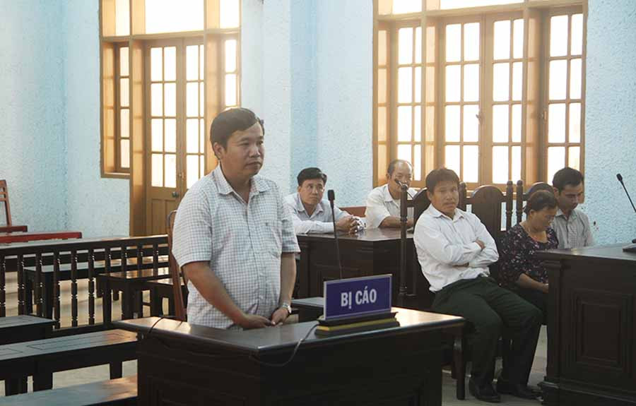  Bị cáo Vũ Sỹ Đồng tại phiên tòa. Ảnh: l.v.n