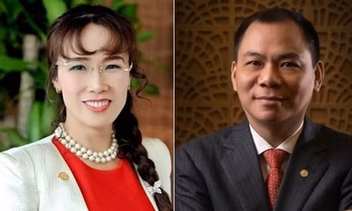 Bà Nguyễn Thị Phương Thảo và ông Phạm Nhật Vượng.