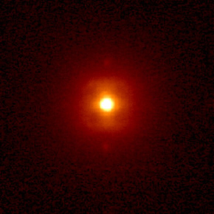 Sao lùn đỏ TOI 270 và bóng mờ của các hành tinh quay quanh nó - ảnh do nhóm nghiên cứu cung cấp