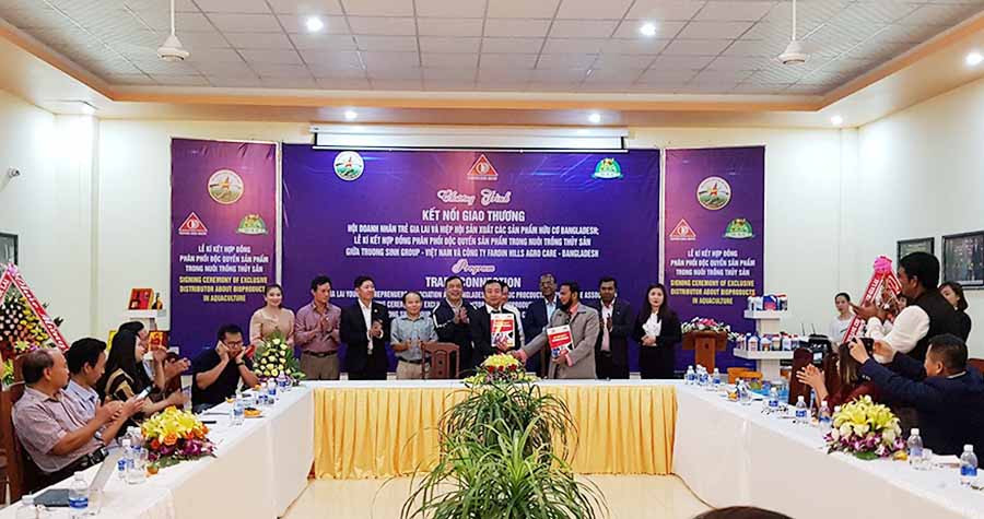  Công ty Trường Sinh ký kết với Công ty của Banglasdel. Ảnh: H.Đ.T