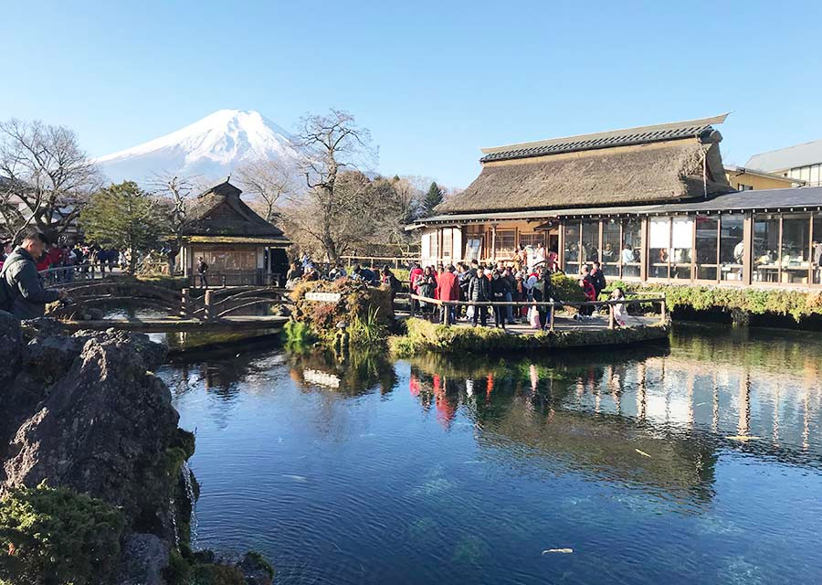  Làng cổ Oshino Hakkai dưới chân núi Phú Sĩ luôn thu hút du khách. Ảnh: H.K