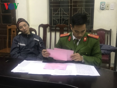 Đối tượng tại cơ quan điều tra.