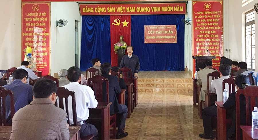 Các học viên tham gia lớp bồi dưỡng. Ảnh: Lê Trang 