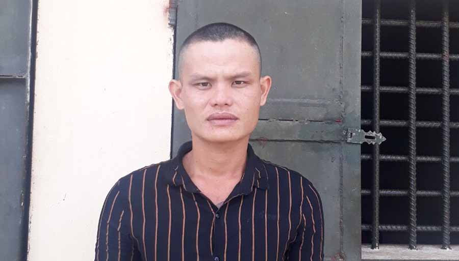 Đối tượng Mã Văn Hiếu tại Cơ quan Công an. Ảnh: Văn Ngọc