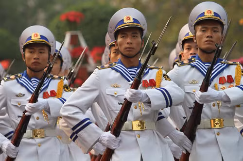 Đội tiêu binh của QĐND VN. Ảnh: Võ Thành