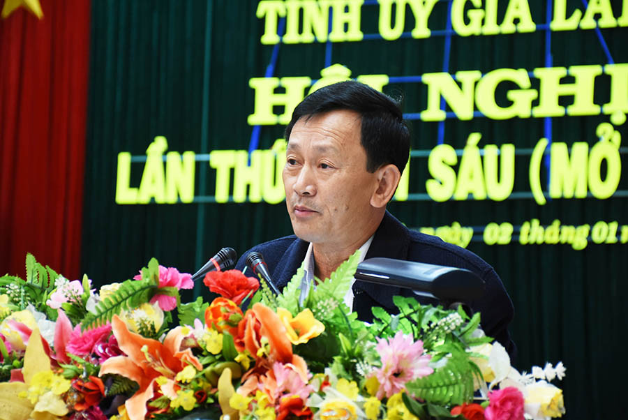  Bí thư Tỉnh ủy Dương Văn Trang phát biểu bế mạc hội nghị. Ảnh: M.T