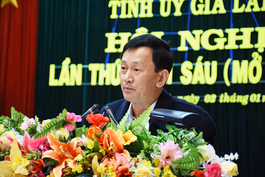  Bí thư Tỉnh ủy Dương Văn Trang phát biểu bế mạc hội nghị. Ảnh: M.T