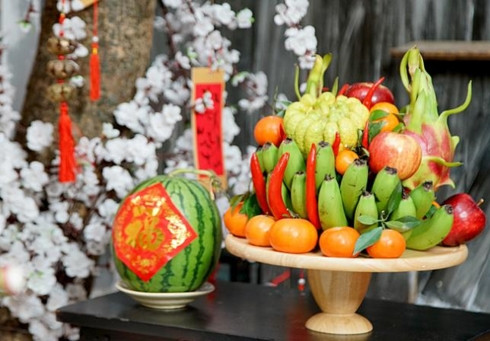 Mâm ngũ quả ngày Tết  Mâm ngũ quả ngày Tết