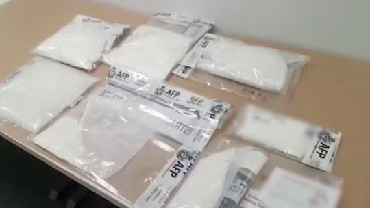 Cảnh sát thu giữ 6 kg heroin, 8 kg methamphetamine và 0,5 kg cocaine. Ảnh: ABC