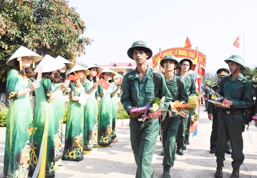 Dự kiến trên địa bàn Gia Lai có 2.250 thanh niên nhập ngũ. Ảnh nguồn internet