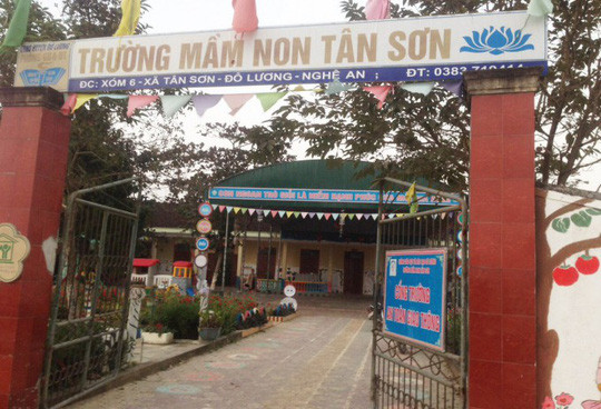Ngôi trường nơi xảy ra sự việc đau lòng khiến cháu V. tử vong.