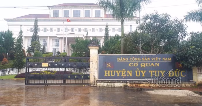 Huyện ủy Tuy Đức (nguồn Vietnamnet)