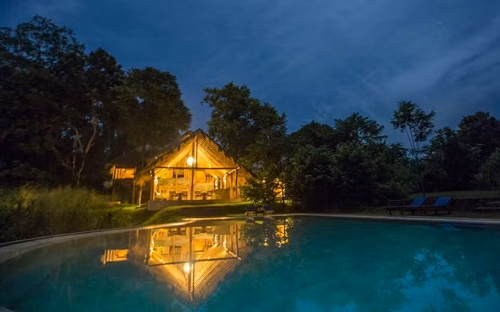 Ngành du lịch nở rộ tại Sri Lanka, theo đó các khách sạn sang trọng đang mọc lên như nấm từ khu vực Pháo đài Galle đến các khu nghỉ mát trải dài trên bờ biển phía Tây đất nước. Ảnh: Gal Oya Lodge