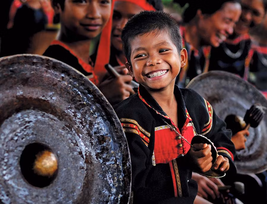  “Nghệ nhân nhí”. Ảnh: Hồ Anh Tiến