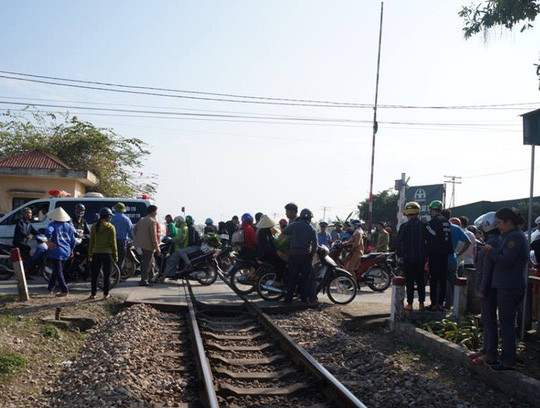 Hiện trường vụ tai nạn.