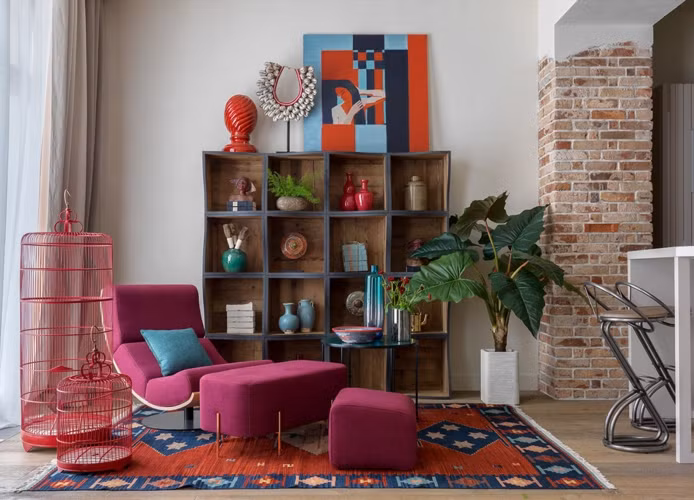 Thay thảm trải sàn màu sắc mang đến nơi nghỉ ngơi, thư giãn cho các thành viên.