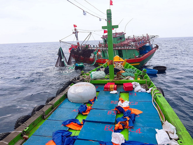 Tàu cá của ngư dân đánh bắt tại vùng biển Hoàng Sa của Việt Nam ẢNH: VĂN KHÁNG