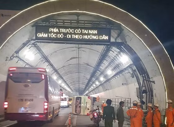  Hiện trường vụ tai nạn.