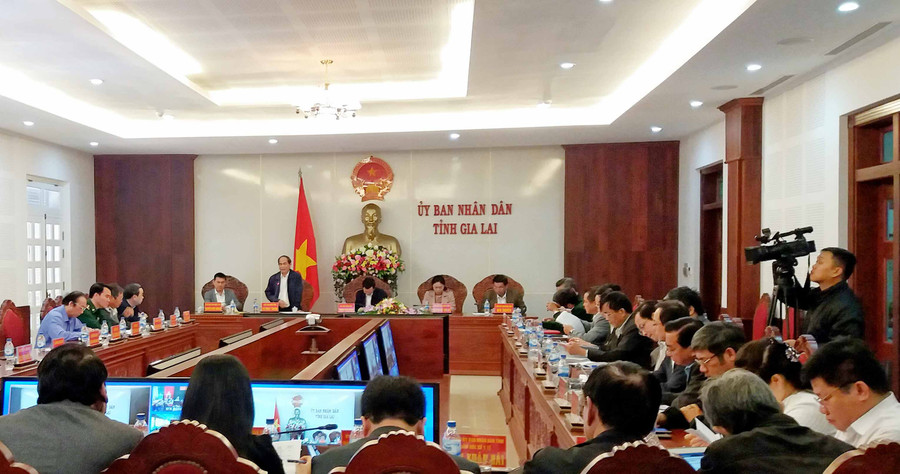 Quang cảnh Hội nghị trực tuyến. Ảnh Như Nguyện Quang cảnh Hội nghị trực tuyến. Ảnh Như Nguyện