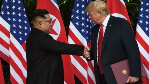 Tổng thống Mỹ Donald Trump (phải) và Nhà lãnh đạo Triều Tiên Kim Jong Un. Ảnh: Getty. Tổng thống Mỹ Donald Trump (phải) và Nhà lãnh đạo Triều Tiên Kim Jong Un. Ảnh: Getty.