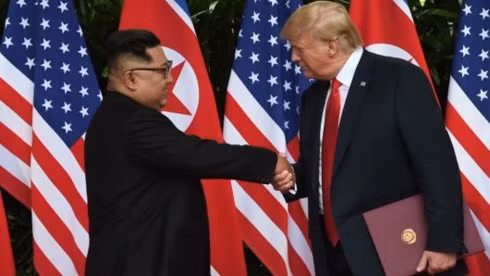 Tổng thống Mỹ Donald Trump (phải) và Nhà lãnh đạo Triều Tiên Kim Jong Un. Ảnh: Getty. Tổng thống Mỹ Donald Trump (phải) và Nhà lãnh đạo Triều Tiên Kim Jong Un. Ảnh: Getty.