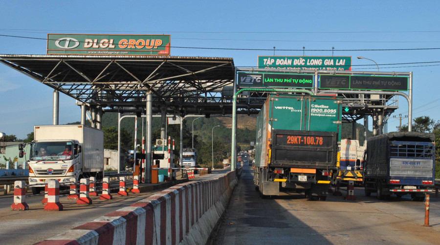 Trạm thu phí số 1, xã Ia Băng, huyện Đăk Đoa, tỉnh Gia Lai. Ảnh: Mai Tiên 